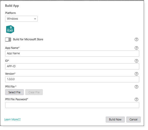 build-windows-options