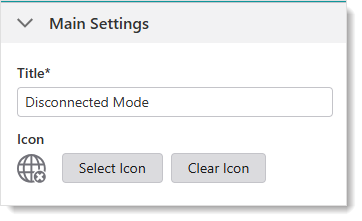disconnected-mode-main-settings